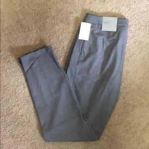 Grey Straight Work Pants